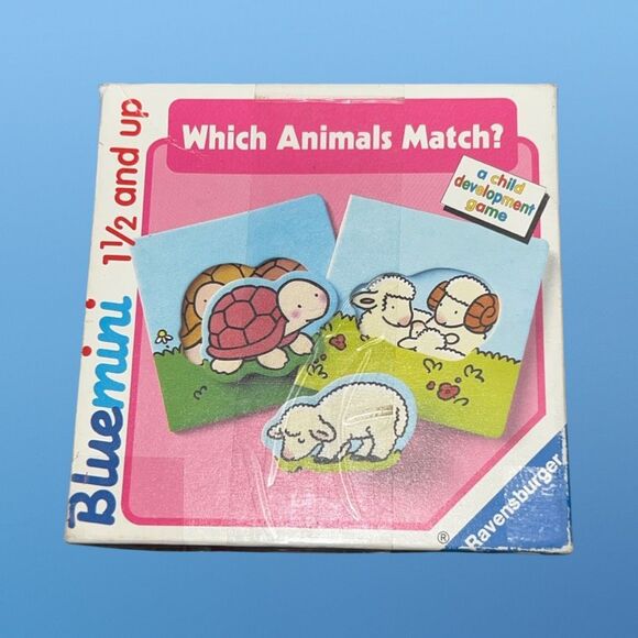 Vintage Ravensburger  “Which Animal Match” Game Ages 1 1/2 and Up - Picture 3 of 6
